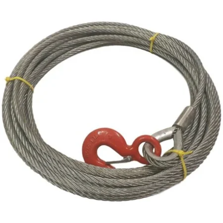 11mm (6x36 IWRC) x 26mtr replacement steel winch rope