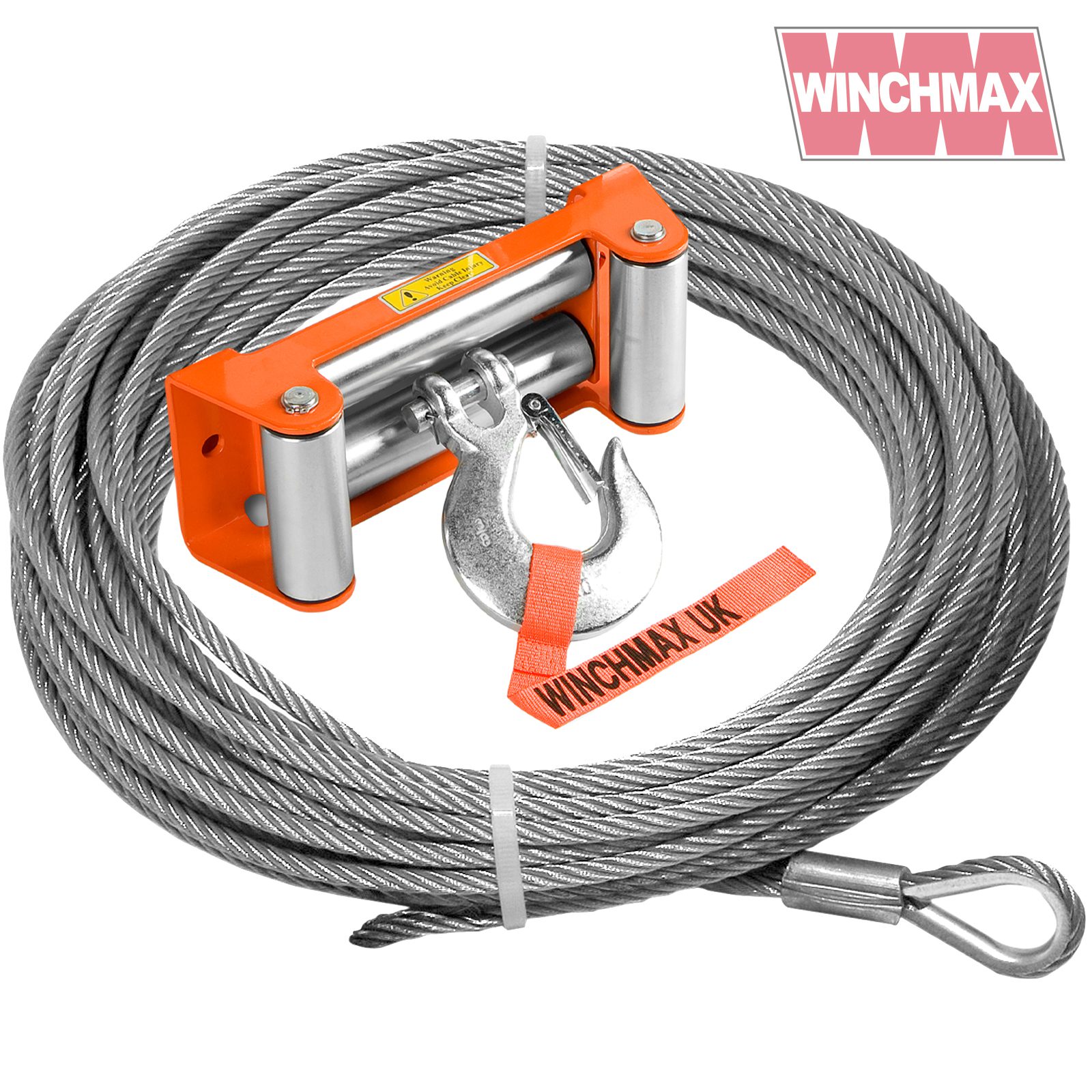 thumbnail image 2 of RuggedTow 5/8" X 150' Winch Line Cable – Steel Core, With Fixed Hook & Latch (Made In USA) 2 of 6