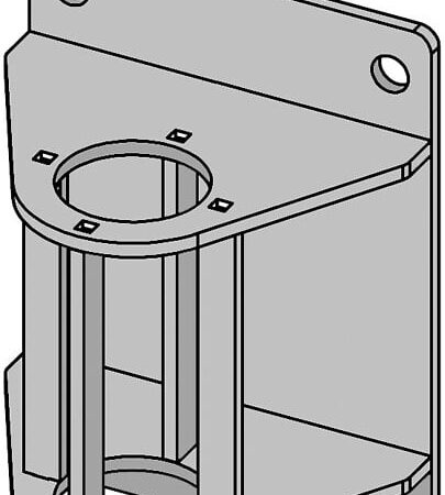 Gebuwin swivel davit crane - Wall mount - Zinc-Plated