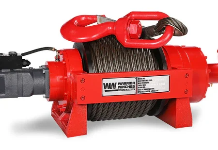 Warrior - JR10 22,000lb (10 Ton) Industrial Hydraulic Winch