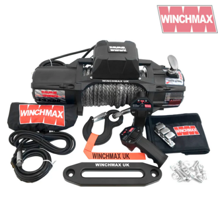 13,500lb (6,123kg) 'SL Series' 24v Military Grade Winch. 28m x 11mm Dyneema Rope, Wireless Remote Controls.