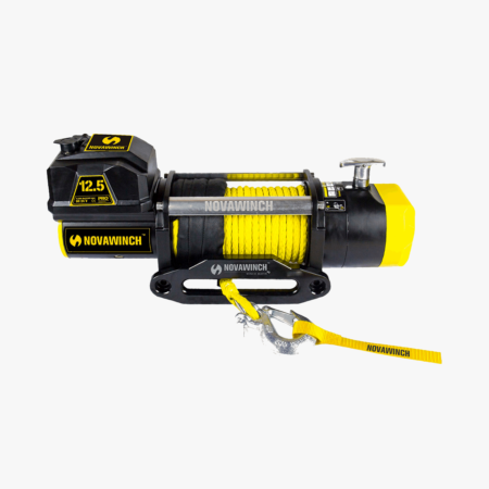 Novawinch 12,500lb/5,670kg 24V Electric Winch With Synthetic Rope & Wired Remote Control