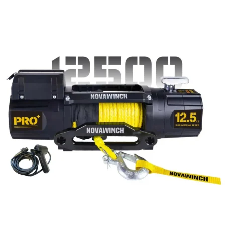 Novawinch PRO12500 | 12V 12,500lb Electric Winch with Synthetic Rope