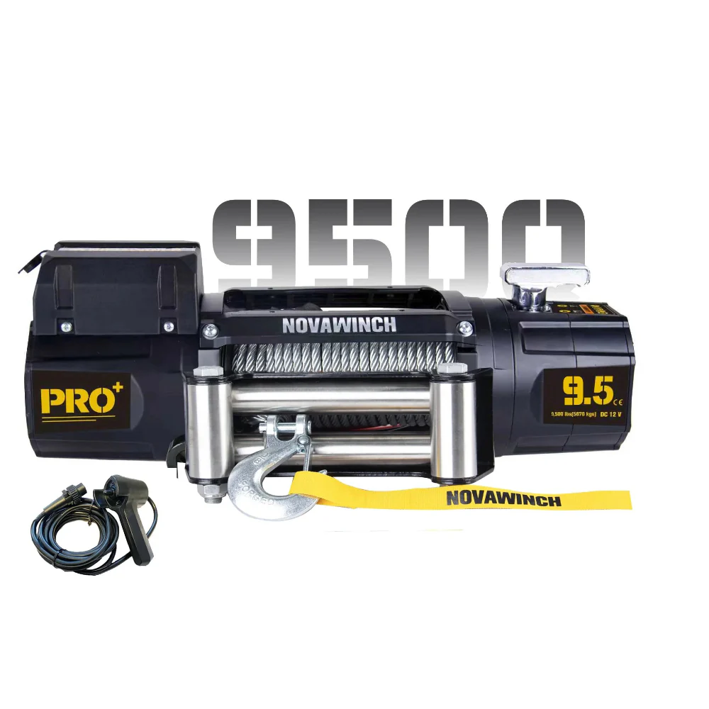 Novawinch 9,500lb 24V Electric Winch with Wire Rope & Remote