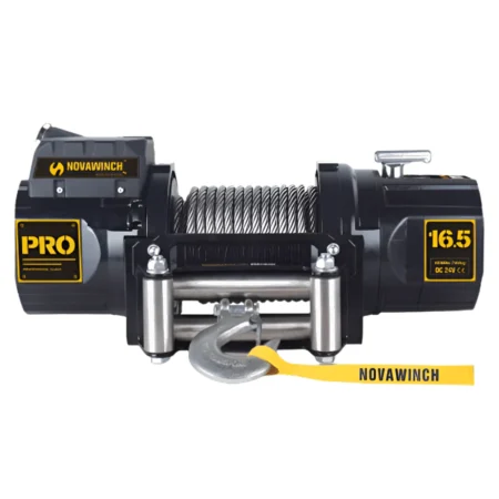 Novawinch 16,500lb 24V Electric Winch with Synthetic Rope & Wired Remote