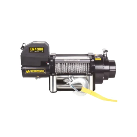 Novawinch 4,300lb 24V Electric Winch with Wire Rope & Remote – EN Rated