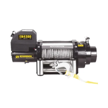 Novawinch 4,300lb 12V Electric Winch with Synthetic Rope & Remote - EN Rated