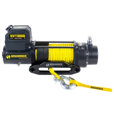 Novawinch 8,000lb 12V Electric Winch with Synthetic Rope & Remote