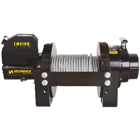 Novawinch 6,100lb/2,766kg 24V EN Rated Electric Winch With Wire Rope & Wired Remote Control