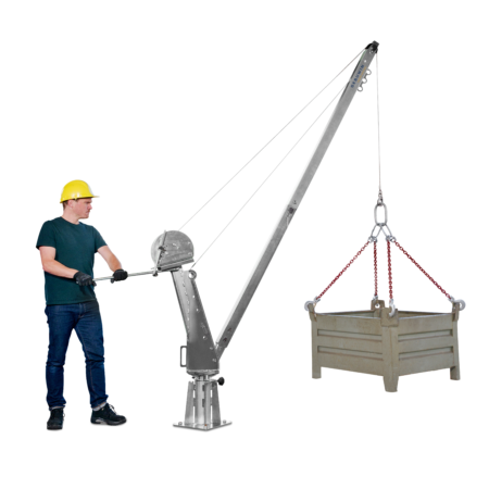 Gebuwin Davit Crane SD900 zinc plated