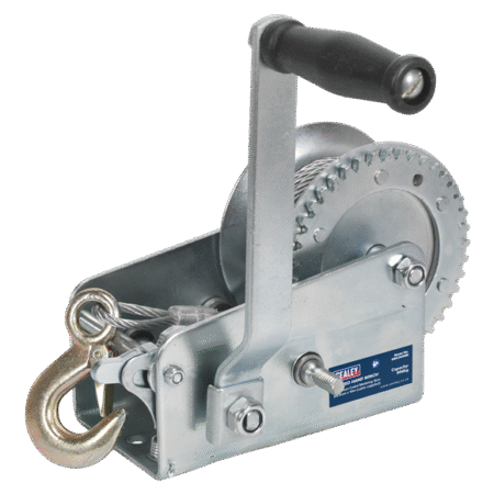 Geared Hand Winch with Cable 900kg Capacity