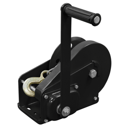 Geared Hand Winch with Brake & Cable 1130kg Capacity