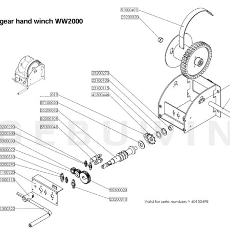 Gebuwin WW2000 - Replacement crank