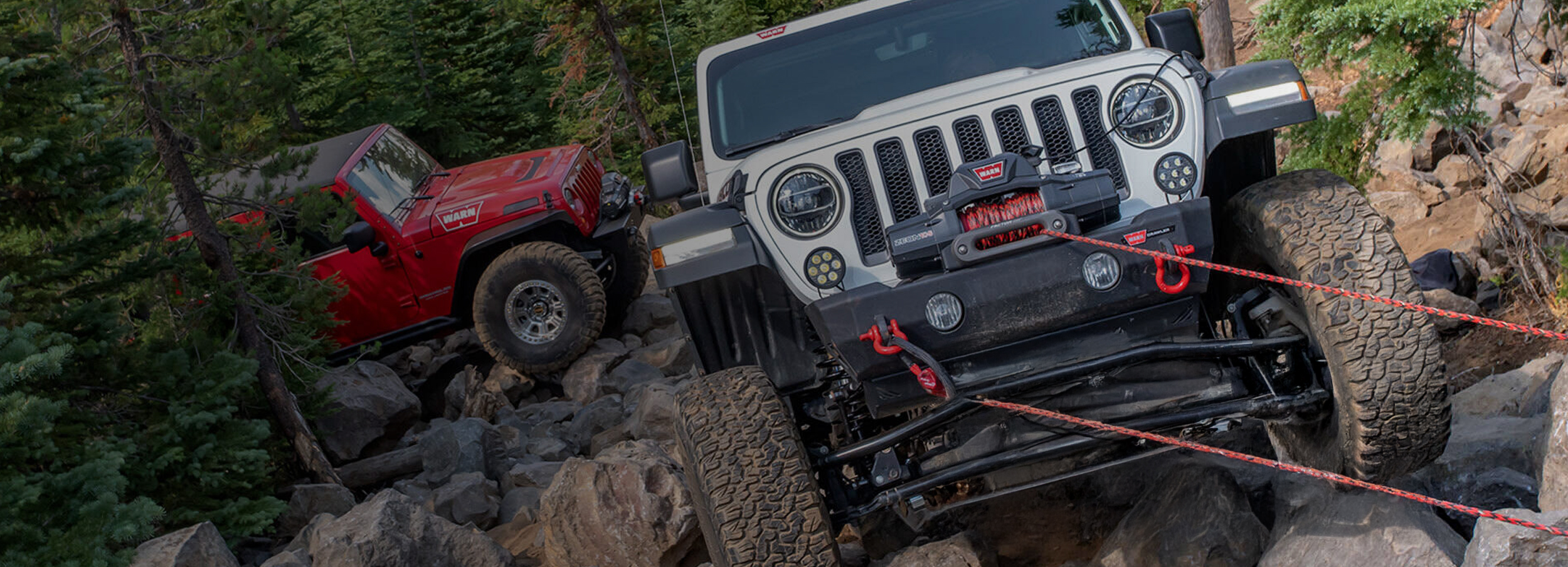 Warn VR EVO Winch on Off-road Vehicle