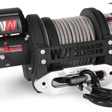 Warrior T1000 25000lb Severe-Duty 12V Electric Winch – Synthetic Rope