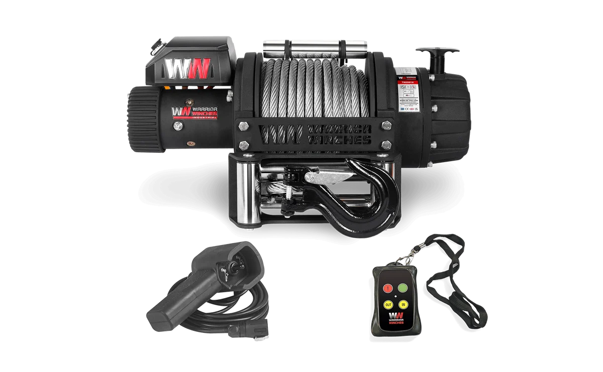 Warrior T1000 25000lb Severe-Duty 12V Electric Winch – Steel Cable - Image 4